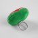 The needle-ring "Arbuzik", 5 × 4.5 × 4 cm, red/green color