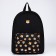 Backpack Siberian Siba-Inu, with pocket, black color