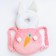 A backpack-pound for the safety of the baby "Bunny", the color is pink