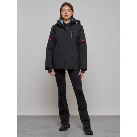 Ski jacket women's, size 48, black color-10