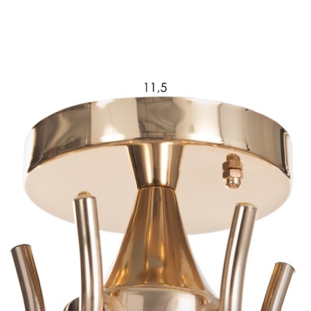 Ceiling Ceiling Ellie 5x40W E27 Gold 52x52x30 cm-4
