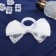 Hair elastic band "Schoolgirl" Bant Air Lace, 12 cm, white