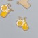 Decor for creativity metal, enamel "Lemonada" 2x1.5 cm