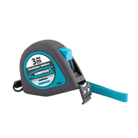 Roulette GROSS ERGONOMISH, 3 m × 16 mm, magnetic cut hook