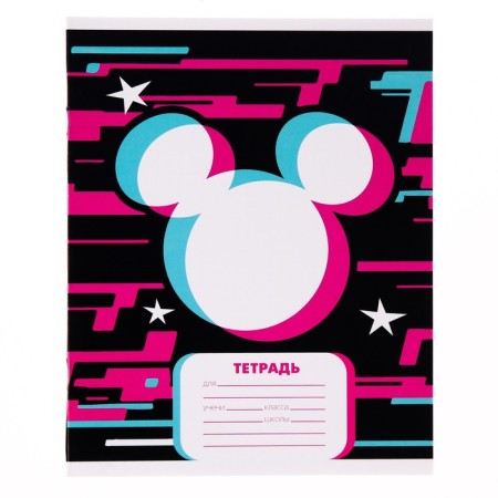 Notebook in a cage 24 sheets, 4 types of mix, cover coated cardboard, Minnie Mouse-5
