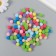 Decor for creativity "Pomponchiki. Tenderness" d = 1 cm set of 100 pcs