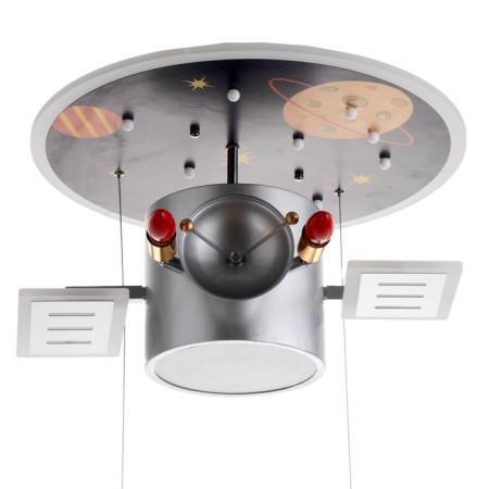 Lamp "Sputnik" 1XLED 110W Dimmer+2x40W E14 gray-blue 68x55x33 cm Bayerlux-1