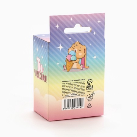 Hair elastic bands "Mahrushka", Bunny, 50 pcs.-3