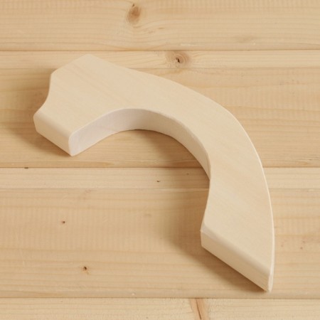Door handle made of linden, 24x7x2.6 cm-2