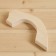 Door handle made of linden, 24x7x2.6 cm