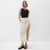 Women's skirt Midy Minaku: classic beige color, river 42