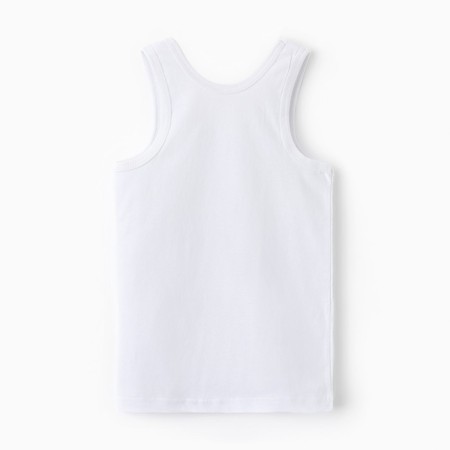 T-shirt for a boy, white color, height 122-128 cm-2