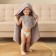 Set of crumb I (towel-angle, mitten, bib), pink, 100% HL, 360 g/m2