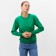 Female sweatshirt, bright green color, size 48