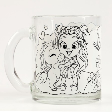 Set for creativity painting mugs "Princess and unicorn"-3