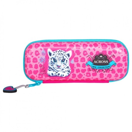 Frame backpack 35 x 28 x 15 cm, Across 178, filling: bag, pencil case, pink ACR22-178-5-8