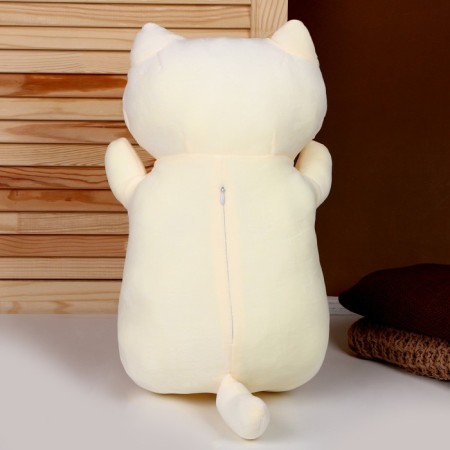 Soft toy "cat", 45 cm, beige color-2