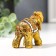 Souvenir "Golden Elephant with Mosaic of Mirrors" 5.2x6x3 cm