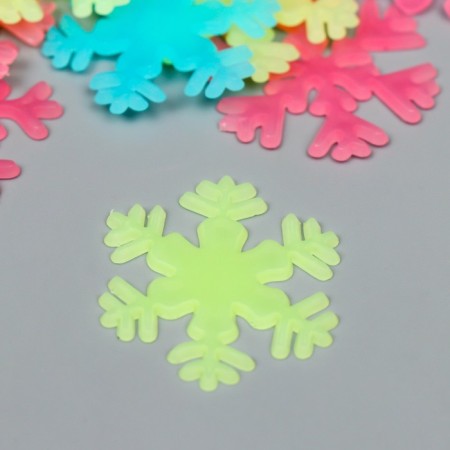Stick phosphorus plastic "Snowflakes" set 20 pcs 20x13 cm-2
