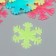 Stick phosphorus plastic "Snowflakes" set 20 pcs 20x13 cm