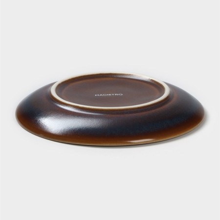 Porcelain saucer Magistro Garland, D = 14.2 cm, blue color-2