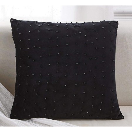 Pillowcase "Pearls", size 45x45 cm, black color