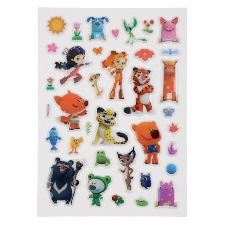 Activities with 3D stickers "Funny tasks", cartoon-4