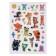 Activities with 3D stickers "Funny tasks", cartoon