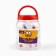 Ball for cats with a pomp, 4 cm, packing in a jar of 25 pcs, mix