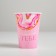A glass for flowers "fluid", pink, 350 ml