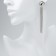 Hanging earrings "Waterfall" 4 threads mini, color silver