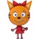 Foil ball 32 "Three cats. Karamel", walking figure