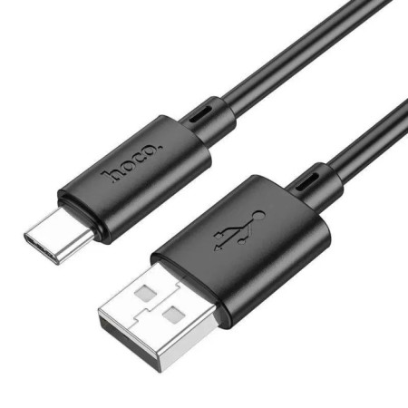 Hoco X88, Type -C cable - USB, 3 A, 1 m, data transfer, PVC, black