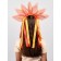 Carnival set "Clear Sun": rim, belt, ribbons, red-orange