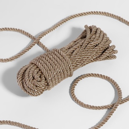 Cord twisted, d = 5 mm, 9 ± 1 m, the color is light gray