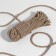 Cord twisted, d = 5 mm, 9 ± 1 m, the color is light gray