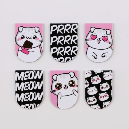 Magnetic bookmarks on the substrate "Murch for you", 6 pcs-2