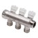 Aqualink threaded manifold, 3/4 "x3/4" x1/2 ", internal/outer, 4 outputs, with valves