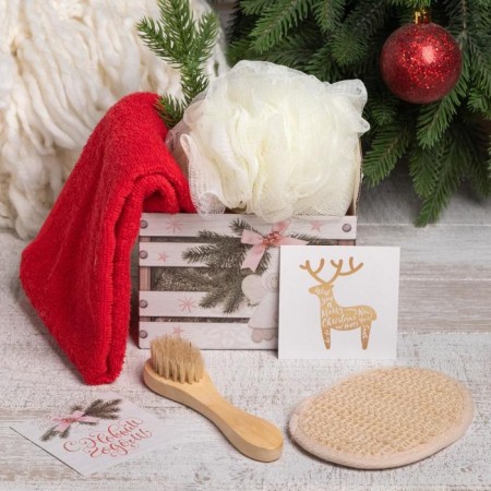 New Year's gift set "Happiness in the heart", towel and accessories-1