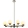 SHARO 8XE27 40W rush chandelier, size 85x85x56.5-96.5 cm, Nickel color