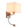 Bra Hall, 1x40W E27 + 1x3W LED, 3000K, 180LM, bronze color