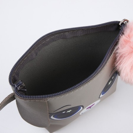 Children's bag for a girl Trapezius "Bunny" with a tail, 18x15x3.5cm-5
