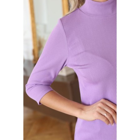 Women's turtleneck, size 48, lilac color-4