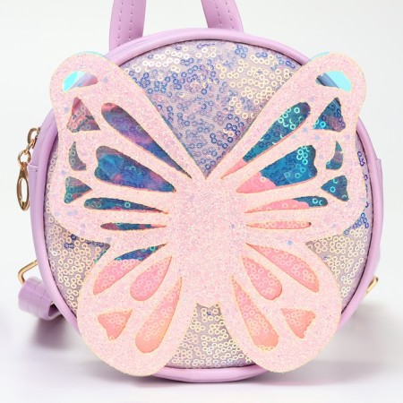 Baby backpack on lightning, lilac color-4