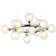 Shardin 15xg9 LED 63x63x40-150 cm.