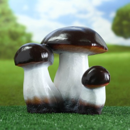 Garden Figure "Triple Mushroom-Borovik" 25x23x23cm