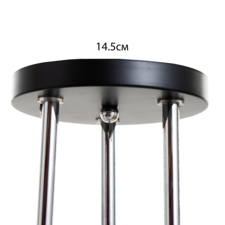 Milava chandelier 3he27 40W black-chromium 62x62x27 cm Bayerlux-4