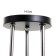 Milava chandelier 3he27 40W black-chromium 62x62x27 cm Bayerlux