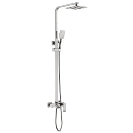 Shower system FMARK FS8645, tropical shower, shower set, mixer, satin