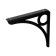 Decor bracket, 195x195, 2 pcs, black color